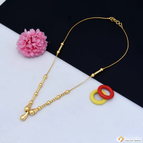 Artisanal_Design_Gold_Plated_Necklace_For_Ladies_Style_A763