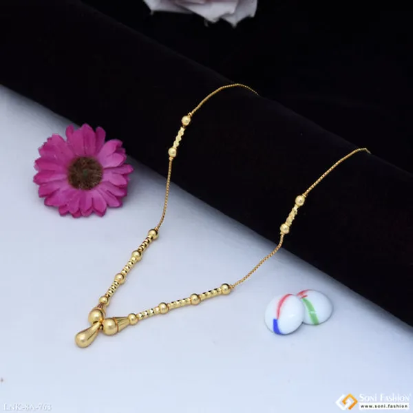 Artisanal_Design_Gold_Plated_Necklace_For_Ladies_Style_A763