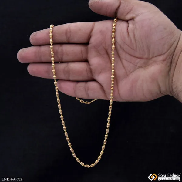 Fashionable_Gold_Plated_Tulsi_Mala_For_Women_Style_A728