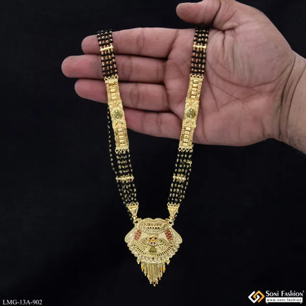 4_Line_Fancy_Design_Gold_Plated_Mangalsutra_For_Women_Style_A902