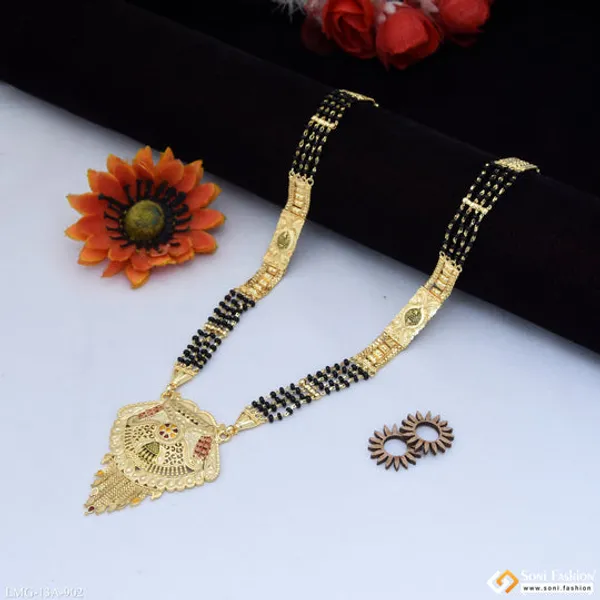 4_Line_Fancy_Design_Gold_Plated_Mangalsutra_For_Women_Style_A902