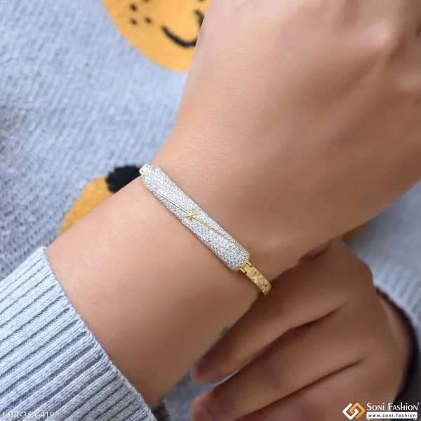 1_Gram_Gold_Plated_Best_Quality_Bracelet_For_Ladies_Style_A419
