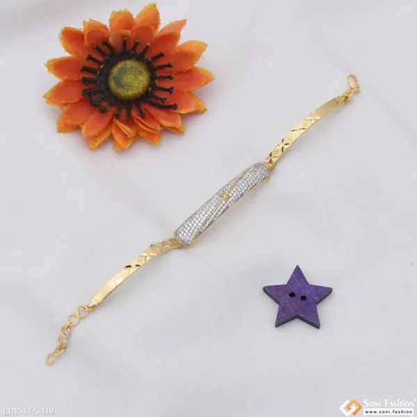 1_Gram_Gold_Plated_Best_Quality_Bracelet_For_Ladies_Style_A419