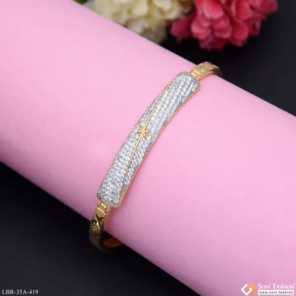 1_Gram_Gold_Plated_Best_Quality_Bracelet_For_Ladies_Style_A419
