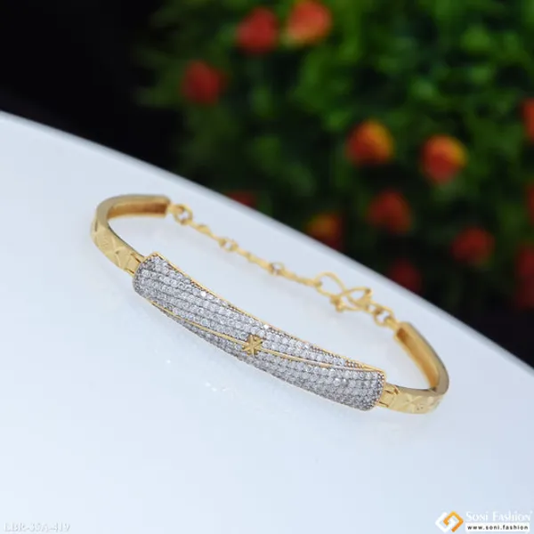 1_Gram_Gold_Plated_Best_Quality_Bracelet_For_Ladies_Style_A419