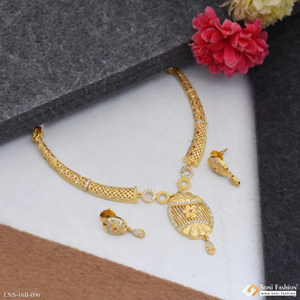 Eye_Catching_Design_Gold_Plated_Necklace_Set_For_Women_Style_B096