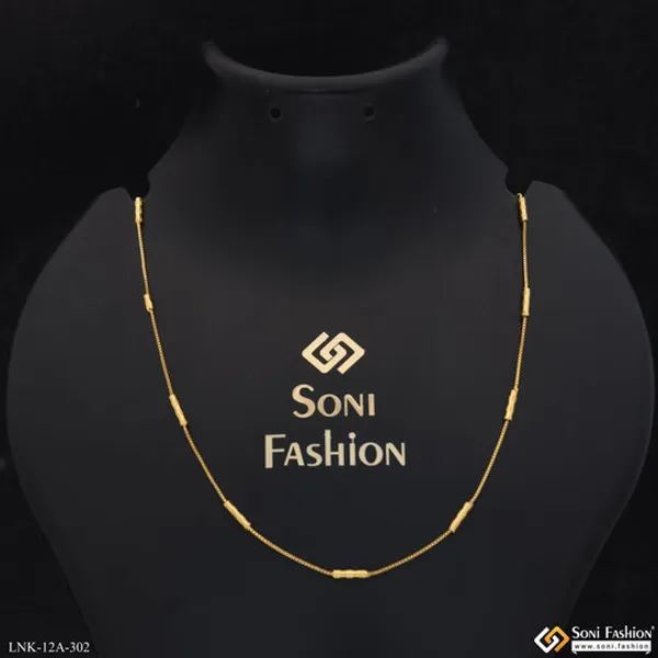 1_Gram_Gold_Plated_Unique_Design_Gorgeous_Design_Chain_For_Ladies_Style_A302