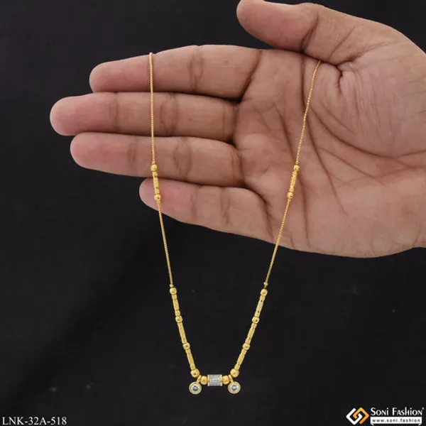 1_Gram_Gold_Plated_Finely_Detailed_Necklace_For_Ladies_Style_A518