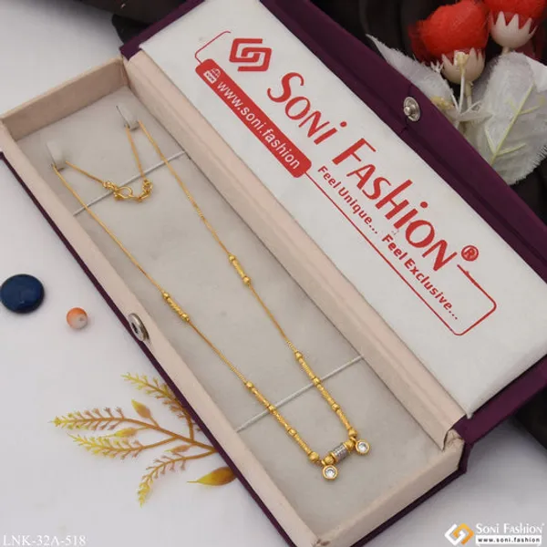 1_Gram_Gold_Plated_Finely_Detailed_Necklace_For_Ladies_Style_A518