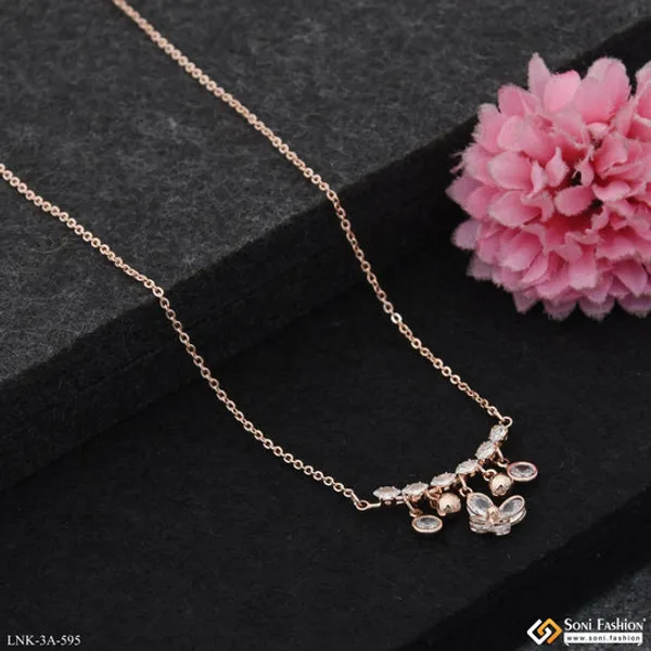 Exclusive_Design_Rose_Gold_Color_Necklace_For_Ladies_Style_A595
