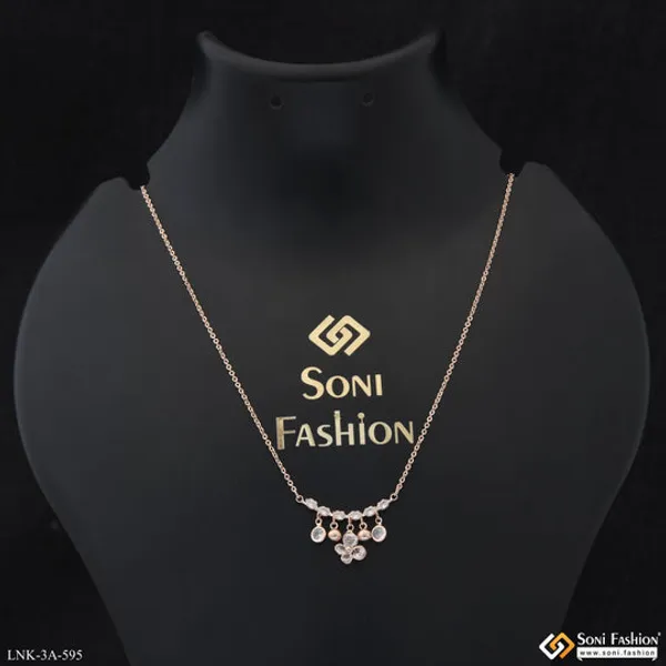 Exclusive_Design_Rose_Gold_Color_Necklace_For_Ladies_Style_A595