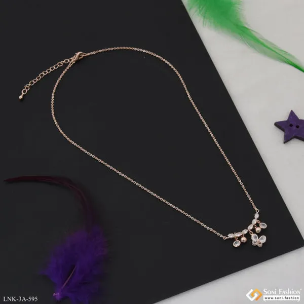Exclusive_Design_Rose_Gold_Color_Necklace_For_Ladies_Style_A595