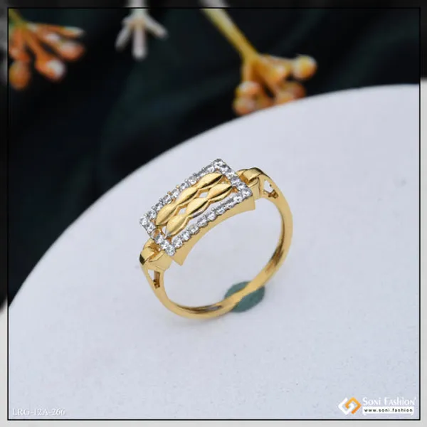 1_Gram_Gold_Plated_Brilliant_Design_Ring_For_Ladies_Style_A266
