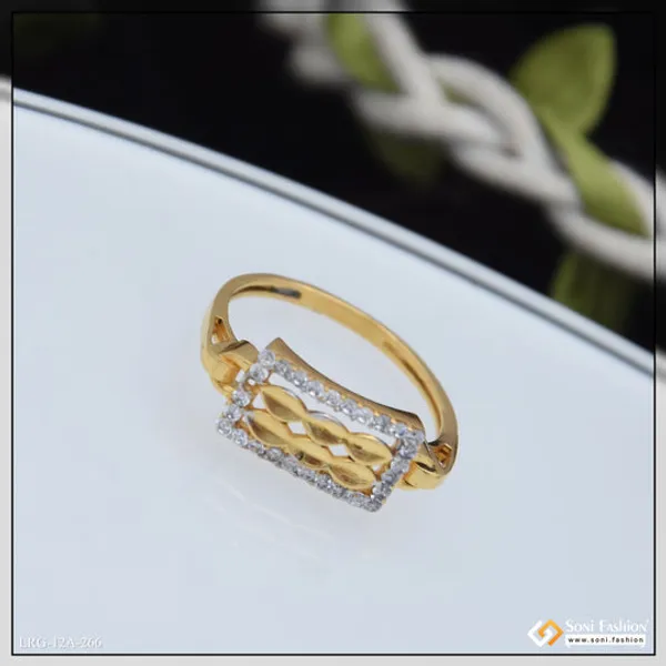 1_Gram_Gold_Plated_Brilliant_Design_Ring_For_Ladies_Style_A266