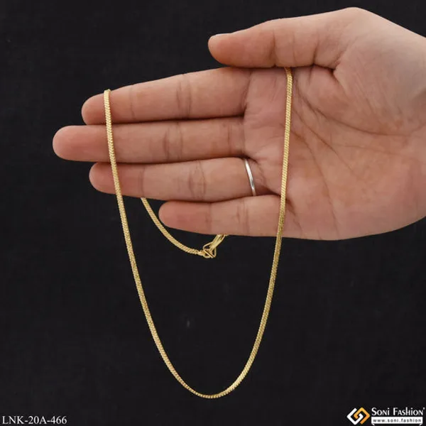 1_Gram_Gold_Plated_Finely_Detailed_Best_Quality_Chain_For_Ladies_Style_A466