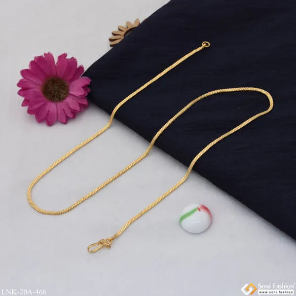 1_Gram_Gold_Plated_Finely_Detailed_Best_Quality_Chain_For_Ladies_Style_A466