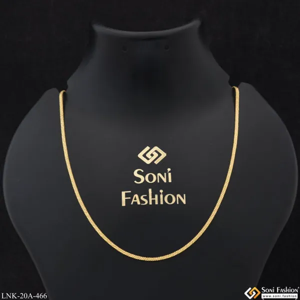1_Gram_Gold_Plated_Finely_Detailed_Best_Quality_Chain_For_Ladies_Style_A466