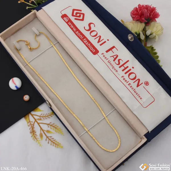 1_Gram_Gold_Plated_Finely_Detailed_Best_Quality_Chain_For_Ladies_Style_A466