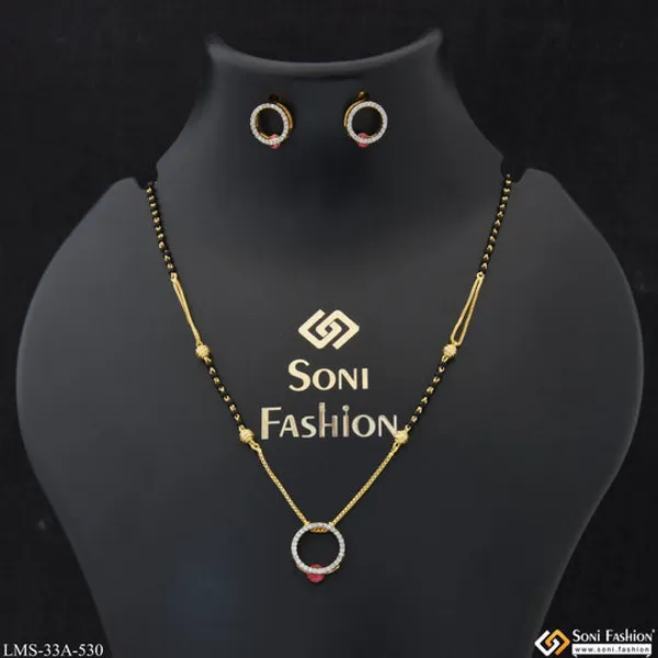 1_Gram_Gold_Plated_Finely_Detailed_Mangalsutra_Set_For_Women_Style_A530