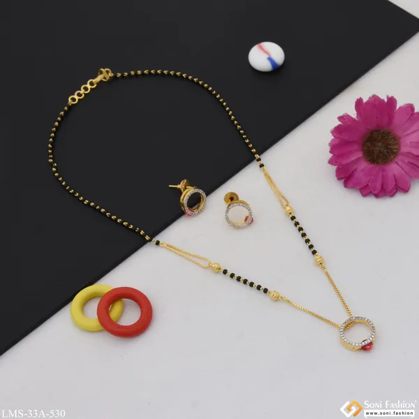 1_Gram_Gold_Plated_Finely_Detailed_Mangalsutra_Set_For_Women_Style_A530