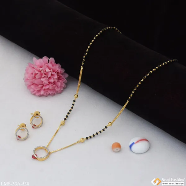 1_Gram_Gold_Plated_Finely_Detailed_Mangalsutra_Set_For_Women_Style_A530