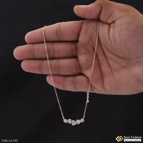 Dazzling_Design_Rose_Gold_Color_Necklace_For_Ladies_Style_A592