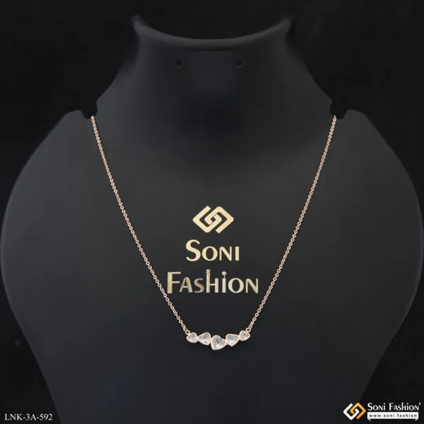 Dazzling_Design_Rose_Gold_Color_Necklace_For_Ladies_Style_A592