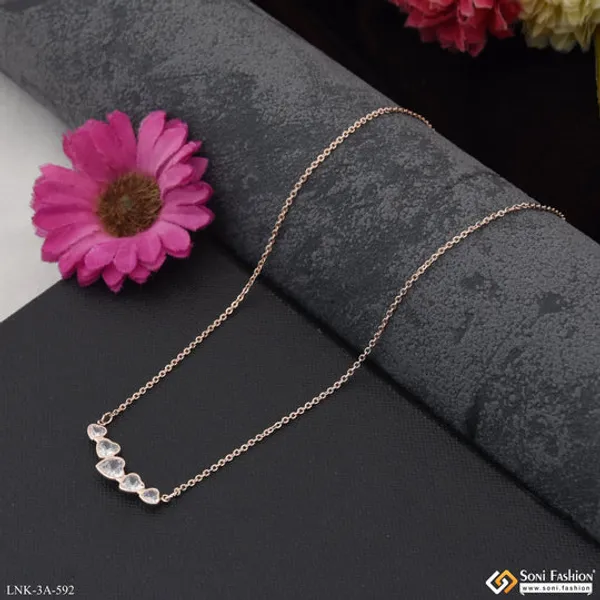 Dazzling_Design_Rose_Gold_Color_Necklace_For_Ladies_Style_A592