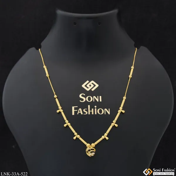 1_Gram_Gold_Plated_Artisanal_Design_Necklace_For_Ladies_Style_A522