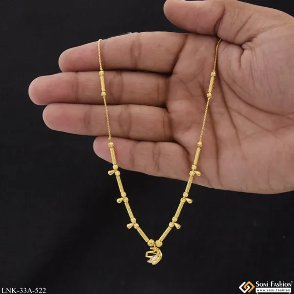 1_Gram_Gold_Plated_Artisanal_Design_Necklace_For_Ladies_Style_A522