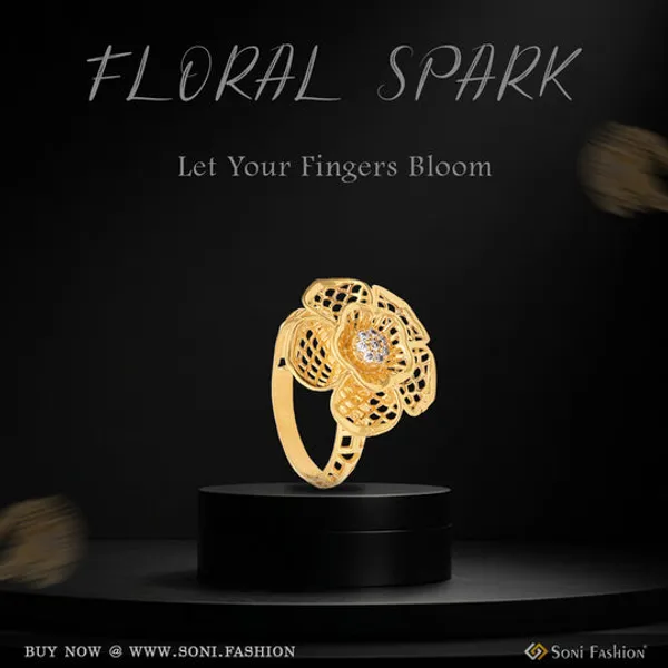 Flower_With_Diamond_Hand_Finished_Design_Gold_Plated_Ring_For_Women_Style_Lrg_123