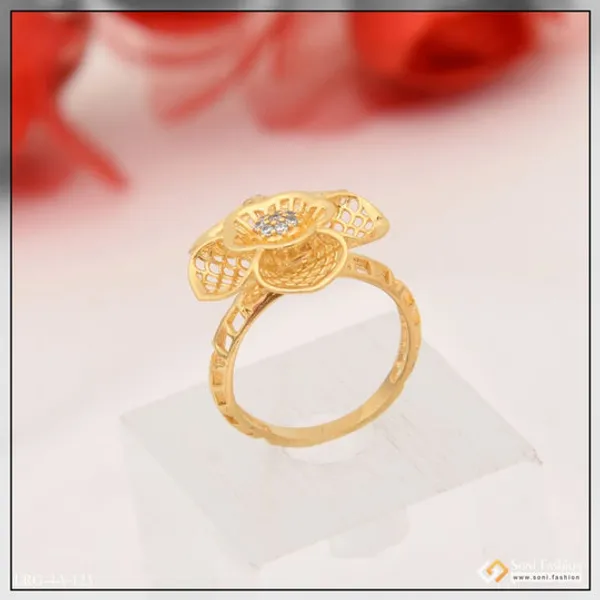 Flower_With_Diamond_Hand_Finished_Design_Gold_Plated_Ring_For_Women_Style_Lrg_123