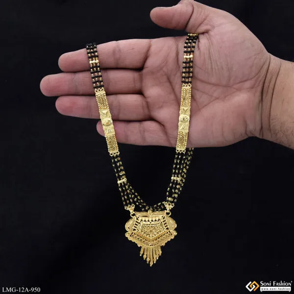 Finely_Detailed_Gold_Plated_Mangalsutra_For_Women_Style_A950