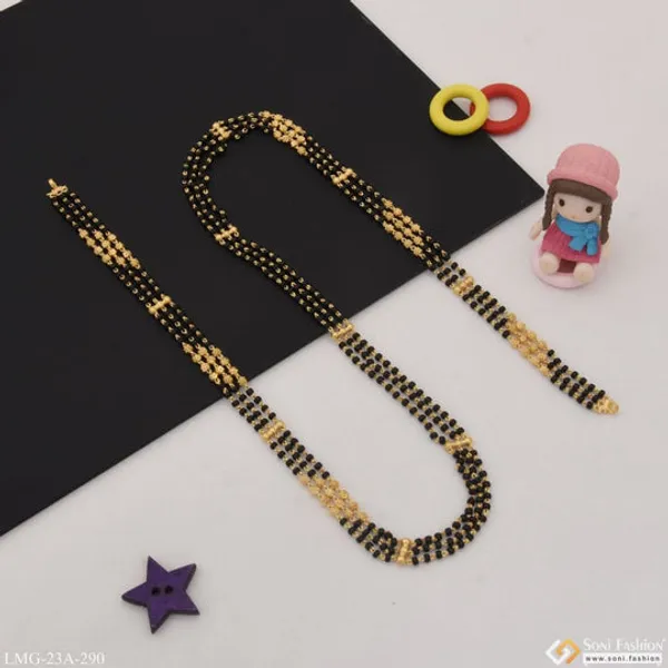 1_Gram_Gold_Plated_3_Line_Sparkling_Design_Mangalsutra_Dori_For_Women_Style_A290