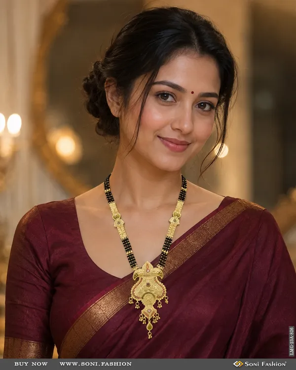 3_Line_Opulent_Design_Gold_Plated_Mangalsutra_For_Women_Style_A826