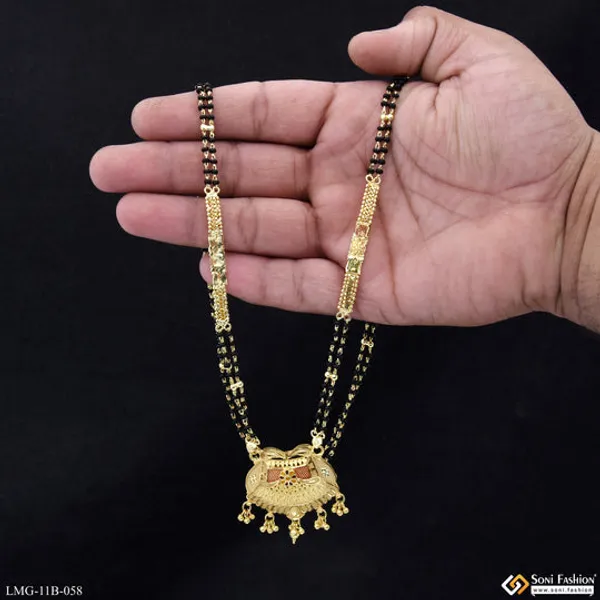 Sparkling_Design_Gold_Plated_Mangalsutra_For_Women_Style_B058
