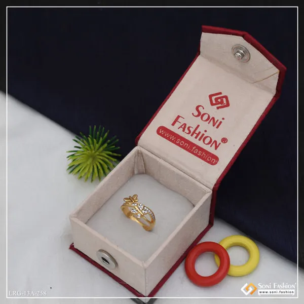 1_Gram_Gold_Plated_Butterfly_Unique_Design_Ring_For_Ladies_Style_A258