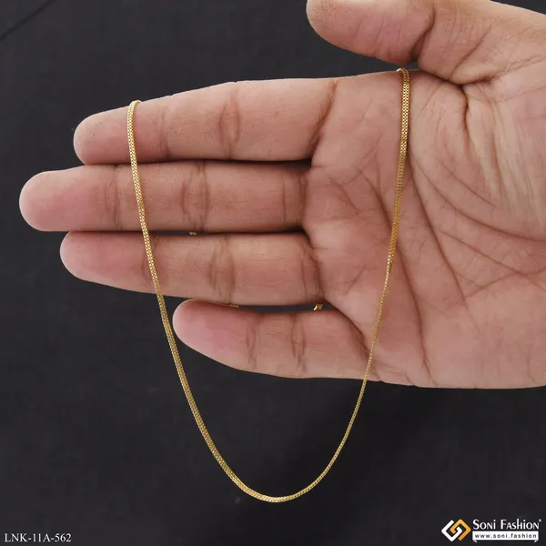 1_Gram_Gold_Plated_Eye_Catching_Design_Chain_For_Ladies_Style_A562