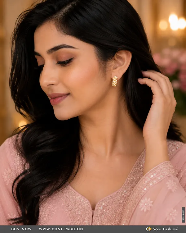 Graceful_Design_Gold_Plated_Earrings_For_Ladies_Style_A237