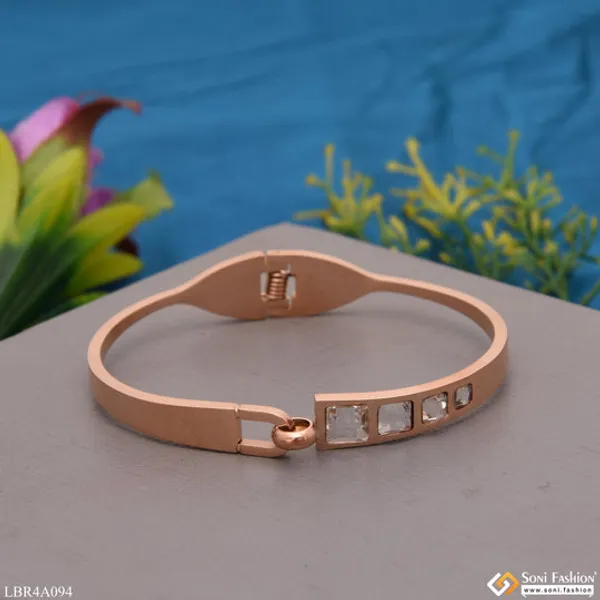Diamond_Chic_Design_Rose_Gold_Bracelet_For_Women_Girls_Style_Lbra094