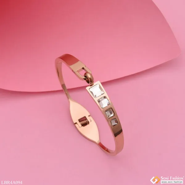 Diamond_Chic_Design_Rose_Gold_Bracelet_For_Women_Girls_Style_Lbra094