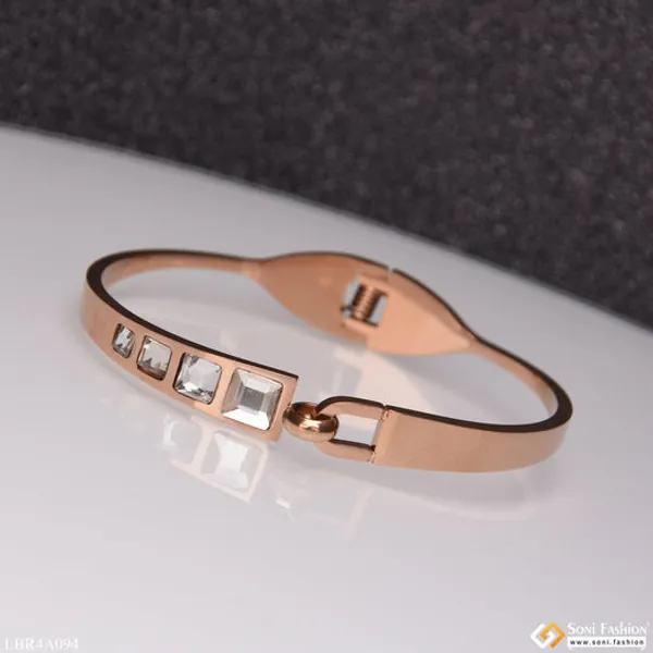 Diamond_Chic_Design_Rose_Gold_Bracelet_For_Women_Girls_Style_Lbra094