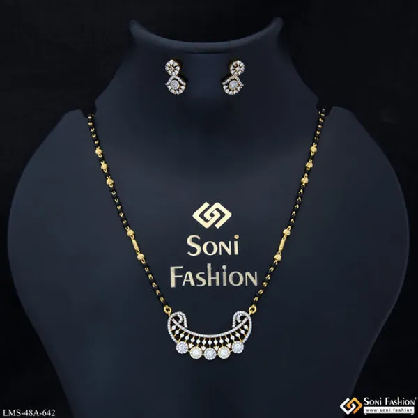 1_Gram_Gold_Plated_Designer_Mangalsutra_Set_For_Women_Style_A642