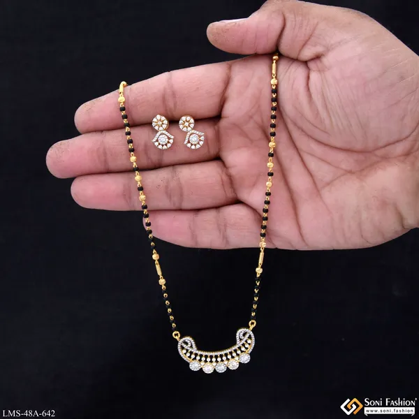 1_Gram_Gold_Plated_Designer_Mangalsutra_Set_For_Women_Style_A642