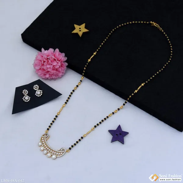 1_Gram_Gold_Plated_Designer_Mangalsutra_Set_For_Women_Style_A642
