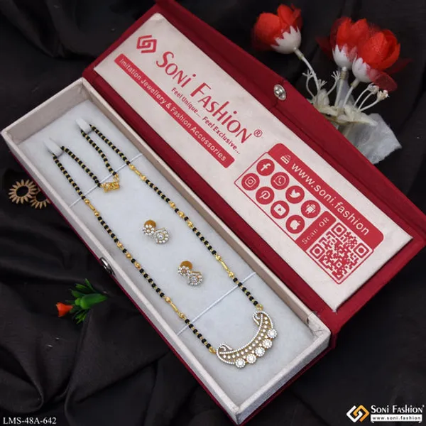 1_Gram_Gold_Plated_Designer_Mangalsutra_Set_For_Women_Style_A642