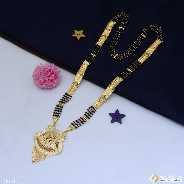 4_Line_Classic_Design_Gold_Plated_Mangalsutra_For_Women_Style_A901