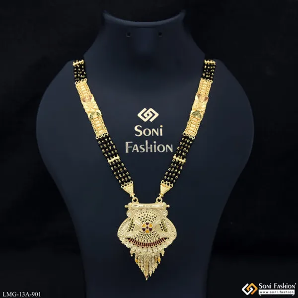 4_Line_Classic_Design_Gold_Plated_Mangalsutra_For_Women_Style_A901