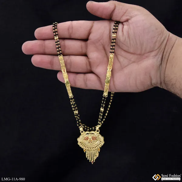 Latest_Design_Gold_Plated_Mangalsutra_For_Women_Style_A980