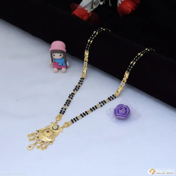Glittering_Design_Gold_Plated_Mangalsutra_For_Women_Style_B014